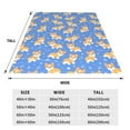 thumbnail image 3 of Bingfone Kawaii Corgi Print Flannel Fleece Blanket Throw Blanket for Bed,Sofa,Couch,Travel,Camping(60"x50" ), 3 of 8