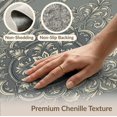 thumbnail image 6 of ODIKA 8'x10' Washable Area Rug Non-Shedding, Easy Care, Traditional Medallion With Distressed Floral Border Retro Vintage Refined for King Size Bedroom Under Bed, Master Suite, 6 of 7
