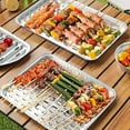 thumbnail image 6 of Aluminum Grill Pans, Broiler Pans, Grill Liners, Durable with Ribbed Bottom Surface for BBQ, Grill, Texture Disposable, 6 of 9