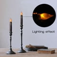 thumbnail image 7 of LED Halloween Waxed Electronic Candle Lamp black base wax  yellow flash, 7 of 7