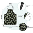 thumbnail image 7 of Black Soccer Balls with Green Elements Pattern Kids Aprons for Girls and Boys,Adjustable Neck Strap Toddler Aprons for Kids Cooking Baking, 7 of 7