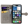 thumbnail image 4 of Funda Cartera FOXDOCK para iPhone 16 Plus , Flip PU con Relieve de Gatos y Perros, Tarjetero y Soporte, 4 of 6