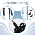 thumbnail image 4 of S SERENABLE Skiing Poles External Lock System Adjustable for Resort Outdoor Snowboarding blue, 4 of 9