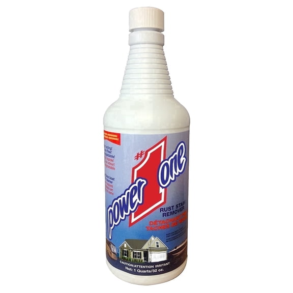 Power #1 One Hard Water & Rust Stain Remover, Professional Strength Cleaner for Bathroom & Kitchen Surfaces, Sinks, Tubs, Shower Walls, 32 oz (Not for Glass)