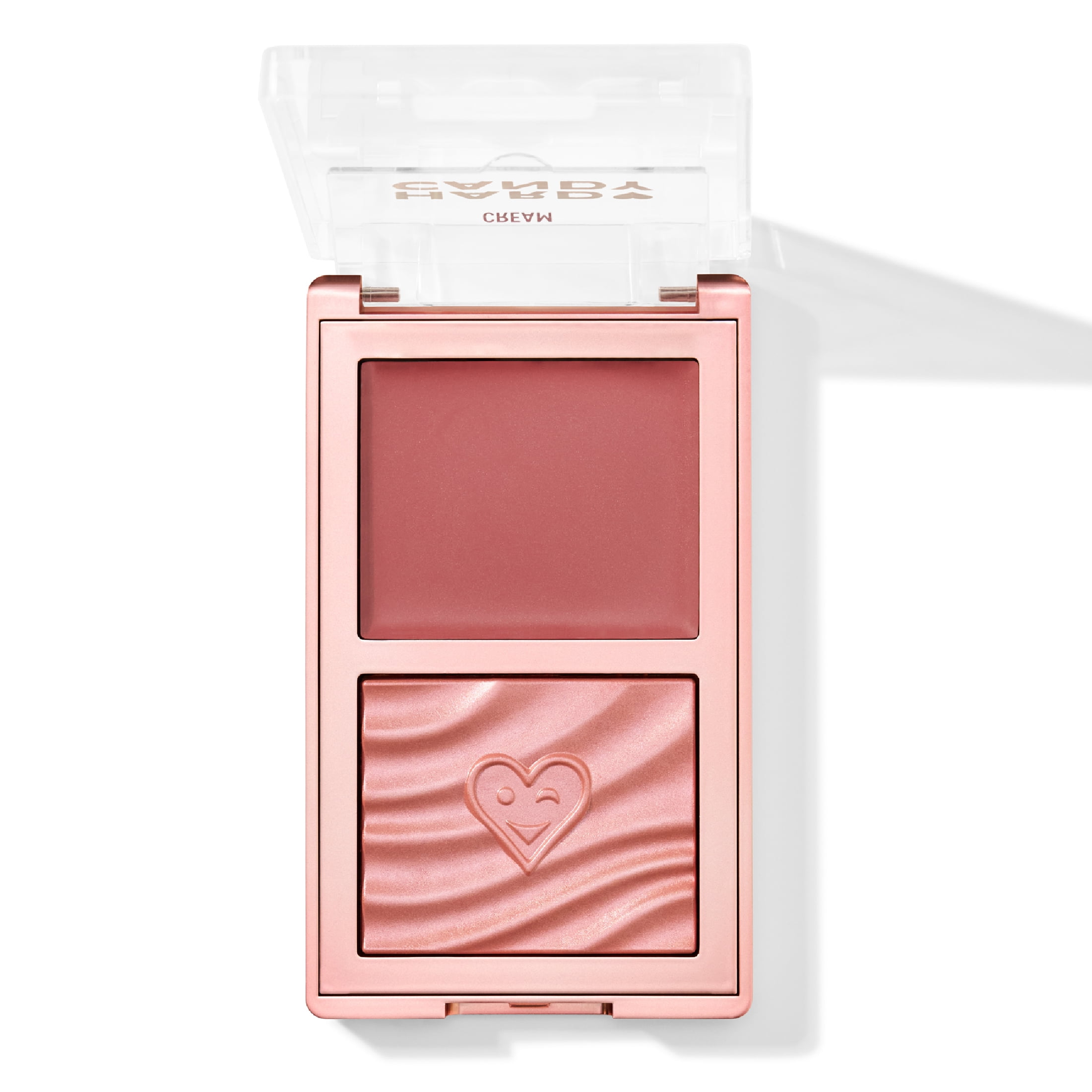 Hard Candy Blush On Lock Cream & Powder Blush Duo, Main Character, Midtone Pink, 0.35 oz