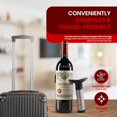 thumbnail image 4 of Bomba hermética para ahorrar vino con juego de 4 tapones de vacío. Conservador de vino y eliminador de aire con tapones selladores para esclusas de aire. Sistema de preservación, 4 of 5