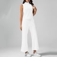 thumbnail image 2 of Conjuntos de dos piezas para mujer para el verano 2025: camiseta sin mangas con cuello alto y pantalones cortos. Chándal deportivo, XS-XXL., 2 of 8