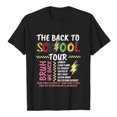 thumbnail image 4 of LUOGENLI T-Shirt pour Filles École Imprimé Manches Courtes Col Rond T-Shirts pour Filles Longueur Midi Jean Noir 3-4 Ans, 4 of 4