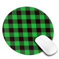 thumbnail image 2 of Disketp Buffalo Plaid Green Black Small Mouse Pad 7.9x7.9 Inches,Washable Round Mousepad For Office Laptop Computer,Non-Slip Rubber Base Mouse Pads For Wireless Mouse, 2 of 9
