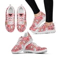 thumbnail image 1 of Pink Blue White Nurse Doctor Pattern Woman Flats Lace Up Shoe Sneakers Breahtable Spring/Autumn Shoes 2022, 1 of 5