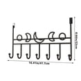 thumbnail image 3 of Over the Door Hooks,Hooks Behind The Door Hanging Rack Shelves Door Back Type Hangers Need Not Hole Bedroom Behind The Hook Clothes Storage for Towels,Robes,hat,clothing, 3 of 7