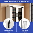 thumbnail image 4 of ModFusion 70" Tall Kitchen Pantry Cabinet with Adjustable Shelves, Large Drawer, Glass Door, Farmhouse Food Storage, Vintage White, 4 of 10