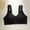 Black, variant on Ribbed Bras for Older Women Front Closure No Underwire Bra Comfort Senior Wireless Snap Closing Bra for Senior Women