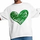 thumbnail image 5 of Camisetas informales de manga corta con trébol de corazón verde para hombre, camisetas gráficas, 5 of 8