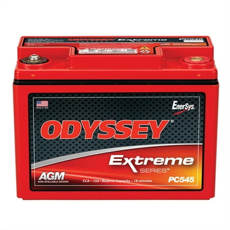 Odyssey Powersports Battery - Cold Crank Amp (CCA)- 150 - Mounting Flexibility - Extreme Temperature Tolerant PC545