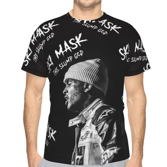 Ski Mask The Slump God Unisex 3d Pattern Printed Short Sleeve T-Shirts Casual Graphics Tees Small