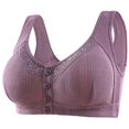 thumbnail image 3 of Birdeem Casual Sexy Front Button Shaping Cup Shoulder Strap Underwire Bra Plus Size Extra-Elastic Wirefree, 3 of 8