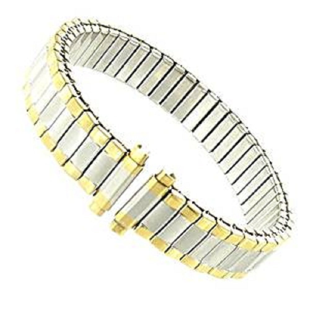 United Watchbands Women’s Stainless Steel Stretch Watch Band, Flex