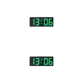 thumbnail image 2 of Bewildely ABS LED Reloj digital Pantalla de fecha Rectangular Reemplazo recargable 2 Modo 5 Engranajes Control de sonido Tipo de alarmas tipo 9 2piezas, 2 of 6
