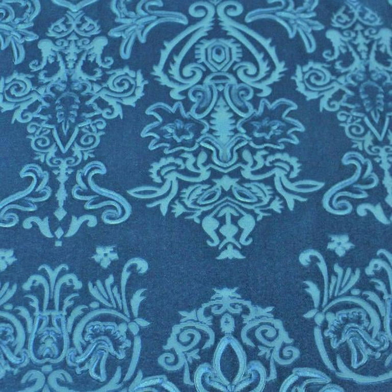Royal Blue Damask Embossed Velvet Upholstery Drapery Fabric – Fashion  Fabrics LLC