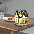 thumbnail image 4 of navideña de resina Casas Ciudad con blanca cálida Adorno navideño con pilas - Multicolor, B B perfecl Casa de miniaturas de resina, 4 of 8