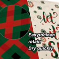 thumbnail image 4 of Set Of 4 Winter Snow Kitchen Mat Reversible Cotton Burlap Xmas Placemat For Christmas Table Decorations, 4 of 4
