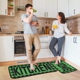 thumbnail image 5 of Buffalo Plaid Checked Black Red Kitchen Mat Set of 2 Anti-Fatigue Kitchen Rug Set Washable Non Slip Cushioned Foam Kitchen Runner Rugs and Mats Comfort Standing Mat for Floor Laundry Home Decor, 5 of 6