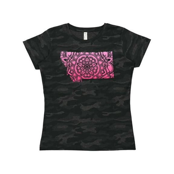Inktastic Montana Silhouette Mandala Women's T-Shirt