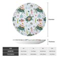thumbnail image 2 of Daiia Turtle and Sea Life Printed Pattern Ceramic Plate Dinner Plates Bone China Decorative Plates with Display Stand Art Ceramic Ornaments for Wall Hanging Decoration-7in, 2 of 6