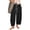 Black, variant on Women's Elastic Waist Drawstring Loose Balloon Style Cargo Pants, Breathable Comfort Casual Trousers for Everyday Wear & Outings Black XXXL