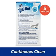 Ty-D-Bol Bleach-Free Toilet Bowl Cleaner Tablets, 1.4 oz, 5 Count