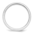 thumbnail image 2 of Auriga 10k White Gold 5mm Standard Weight Comfort Fit Wedding Band for Women Size- 9, 2 of 5