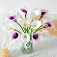 thumbnail image 3 of 10pcs White Fake Flowers Artificial Calla Lily Silk Flowers for Mother's Day Easter Home Kitchen & Wedding, 3 of 4