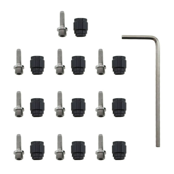 Hose Fitting Kit 10PC Olive 10PC Insert with Wrench for Sram Hydraulic Brakes Black