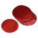 thumbnail image 1 of Dispositivos reflectantes para asustar aves Uxcell autoadhesivos para mantener alejadas a las aves reflector rojo, 1 of 5