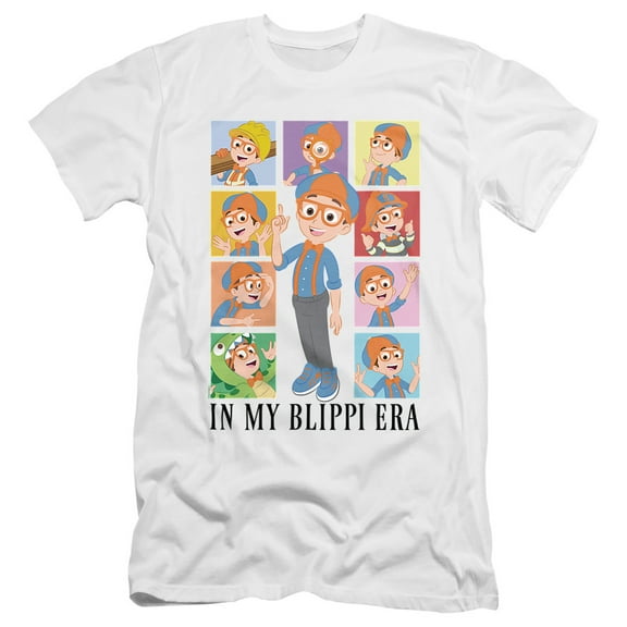 Blippi In My Blippi Era Unisex Adult Canvas Brand T Shirt, White, 2X-Large