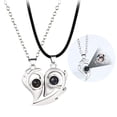 thumbnail image 2 of Couple Collier Coeur Simple: 2pcs 100 Langue Collier Collier Charm Collier, 2 of 10