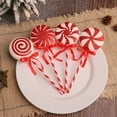 thumbnail image 5 of 4 Pcs Christmas Candy Lollipop Ornaments, 8.3in Candy Cane Hanging Decor Fake Candy Canes Peppermint Christmas Tree Decoration Cupcake Candy Crafts Pendant Xmas Tree Party Supplies, 5 of 7