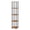 Cherry, variant on Pemberly Row Turn-N-Tube Wood 5-Tier Corner Rack Display Shelf in Cherry/Black