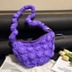 thumbnail image 5 of Bolsas de vagabundo para mujer, bolsa de pecho de ocio acolchada coreana, bolso de mano (púrpura) Likrtyny Para Estrenar, 5 of 9