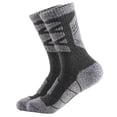 thumbnail image 5 of Men's Cushioned Crew Socks Thick Terry Bottom Sports Socks Breathable Moisture Control Hiking Socks Odor Resistant Mid-Calf Athletic Socks For Work Gym, 5 of 6