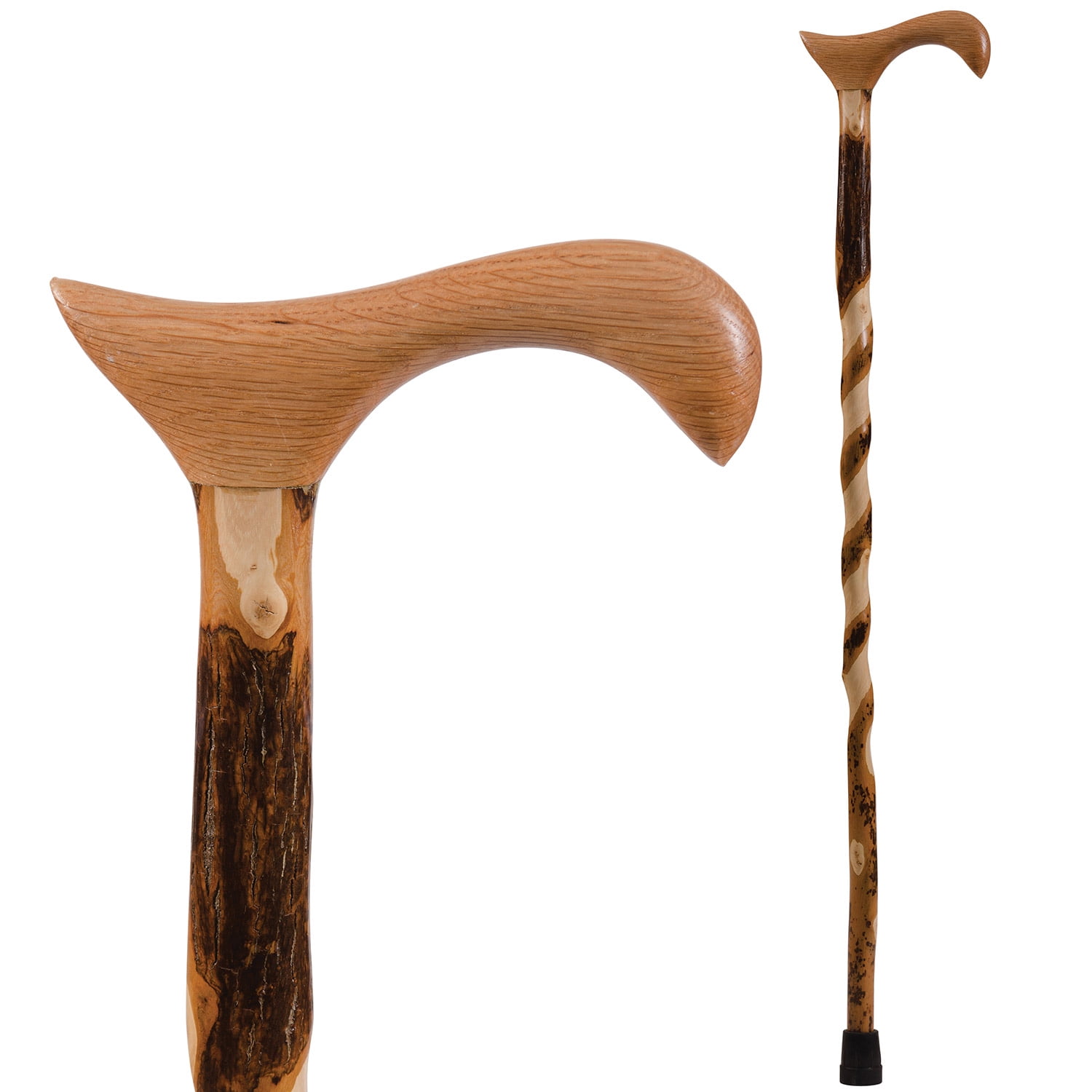 Brazos 34" Twisted Hickory Derby Walking Cane