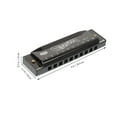 thumbnail image 2 of Shisuyan Musical Instrument Harmonica Metal 1Pcs 4.1x1.1x0.7in, 2 of 9