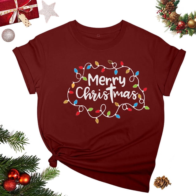 Fiudx Ofertas Flash Artículos En Oferta Blusa de Manga Corta con Estampado de Moda para Mujer, Divertida Camiseta con Cuello Redondo