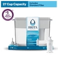 thumbnail image 1 of Brita 27 Cup Filter Dispenser with 1 Brita Standard Filter, Made Without BPA, UltraMax, Grey, 1 of 10