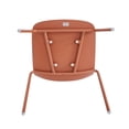 thumbnail image 7 of XDECO Stackable Dining Chair Set of 4, Minimalist Modern Water Resistant Chair for Indoor Outdoor, 300lbs Capacity, Easy Assembly, Terracotta Red, 7 of 7