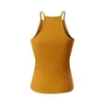 thumbnail image 4 of Made by Olivia Women's Halter Neck Ribbed Tank Top, 4 of 4