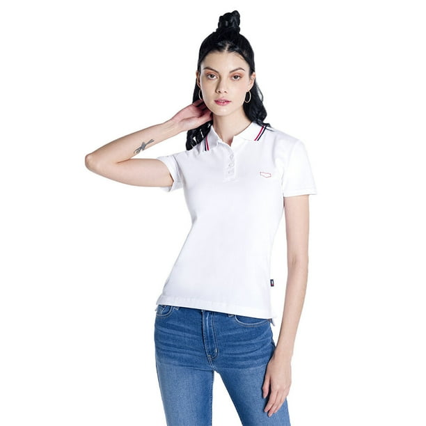 Polo Moda Oggi Mujer Corte Slim Fit Blanca OGGI JEANS PLPOLOSTDAMABLAN
