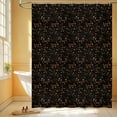 thumbnail image 7 of Boho Floral Shower Curtain, Botanical Fall Seasonal Dark Cottagecore Decor, Aesthetic Bath Decor, Housewarming Gift, Printed Design Shower Curtain, 7 of 7