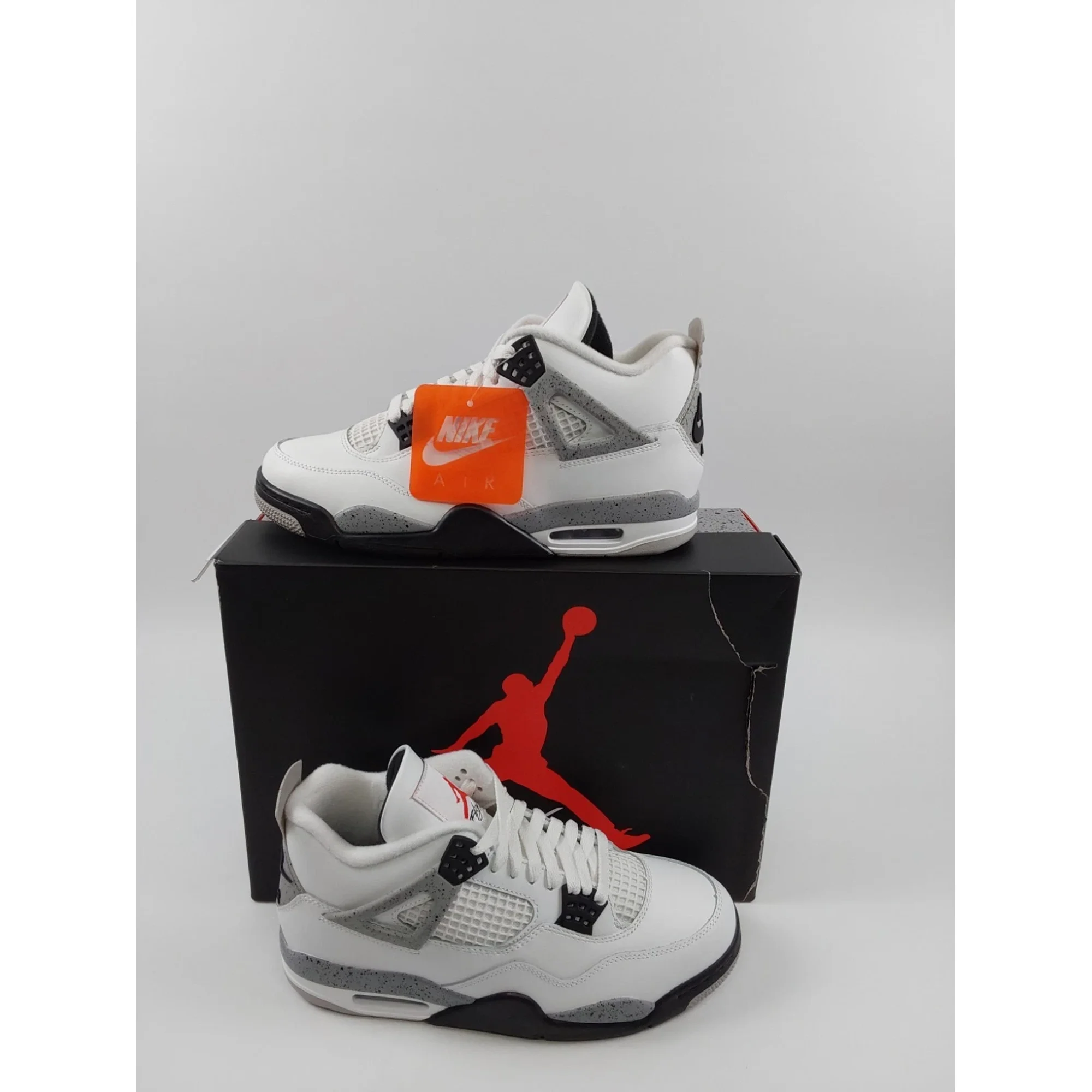 靴 Nike AIR JORDAN 4 RETRO White Cement 26 Jordan 4 Retro White Cement (2016) Men's - 840606-192 - US